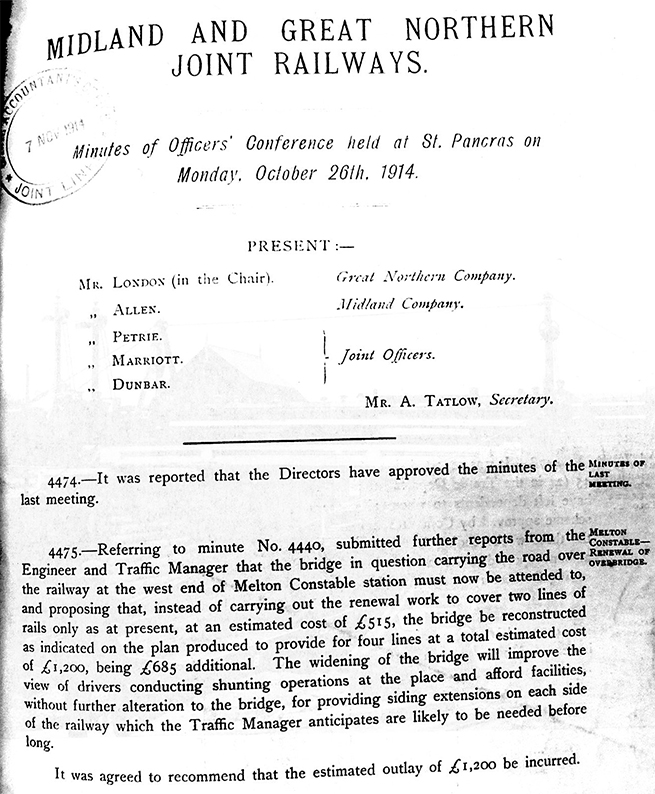 M&GN Minutes 1914