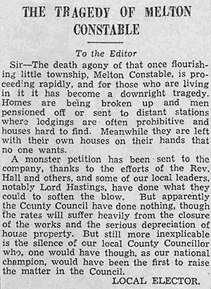 Melton Tragedy 20Nov1936