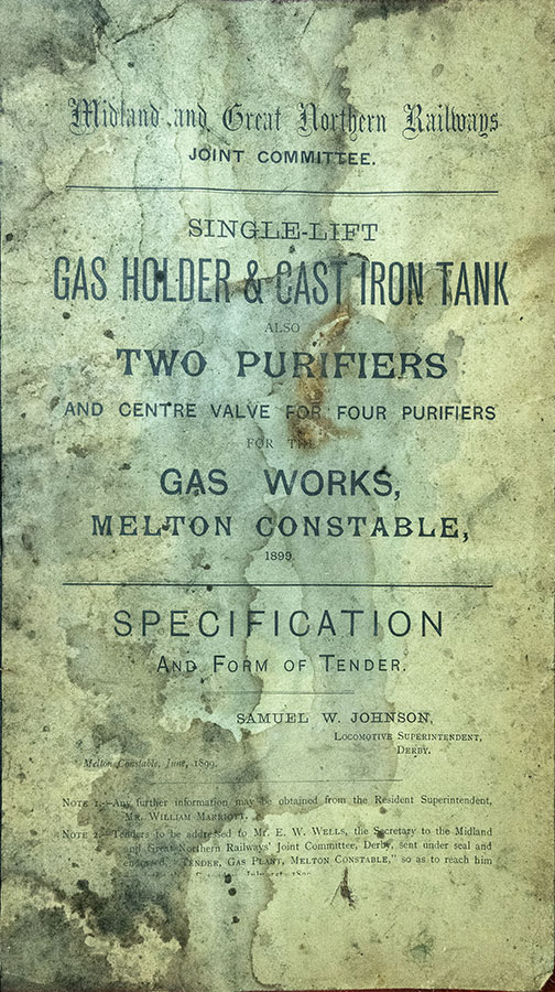 Gas Holder Tender 1899