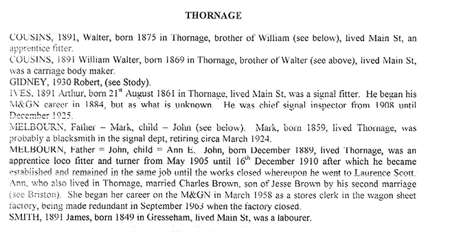 Thornage survey
