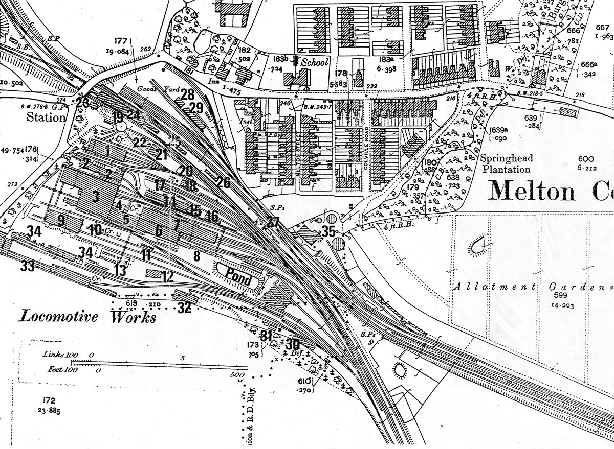 Melton Constable works map 1904