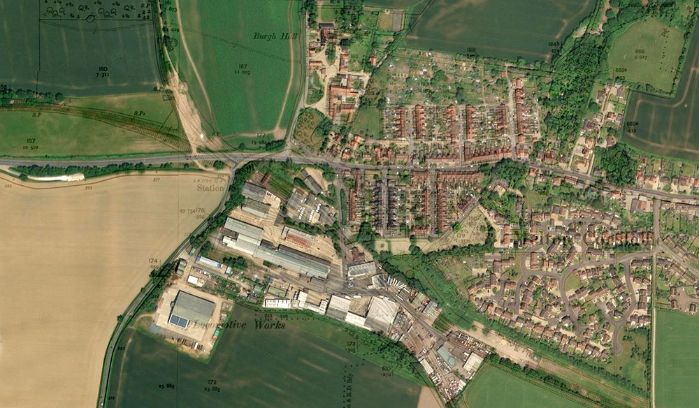  Melton Constable 2025 overlay of 1904 map