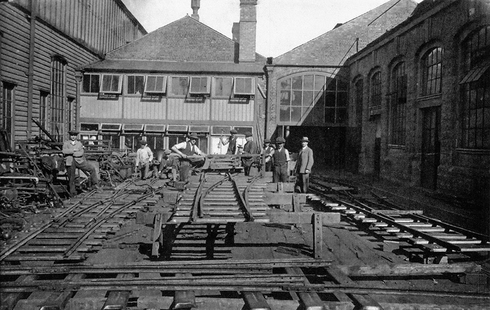 Construction of 2ft gauge track for Western Front c.1915