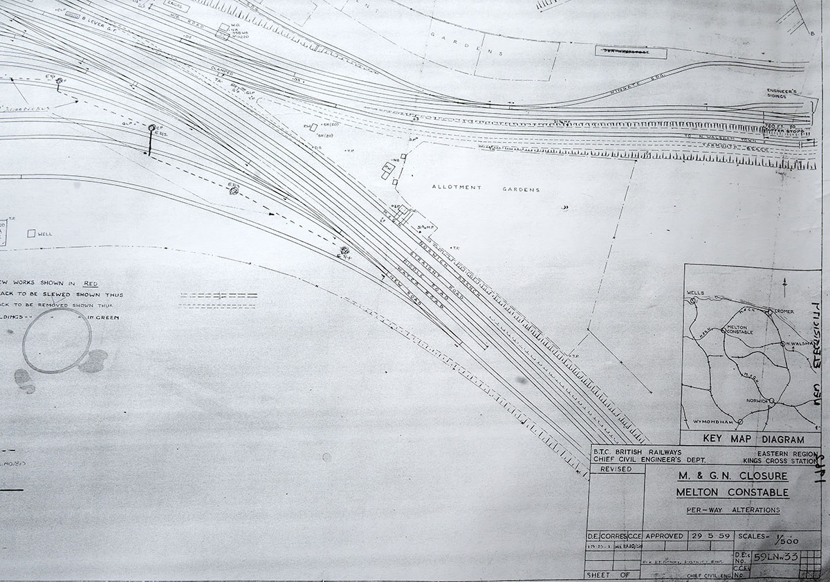  M&GN Closure Map Southeast 29th May 1959