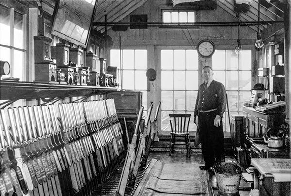 Melton East signalbox interior 4th May 1961