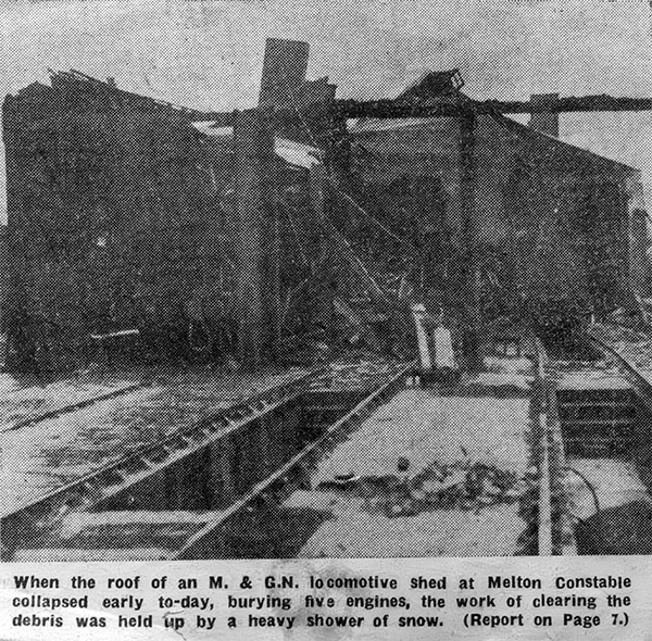 Engine shed collapse 3rd December 1946