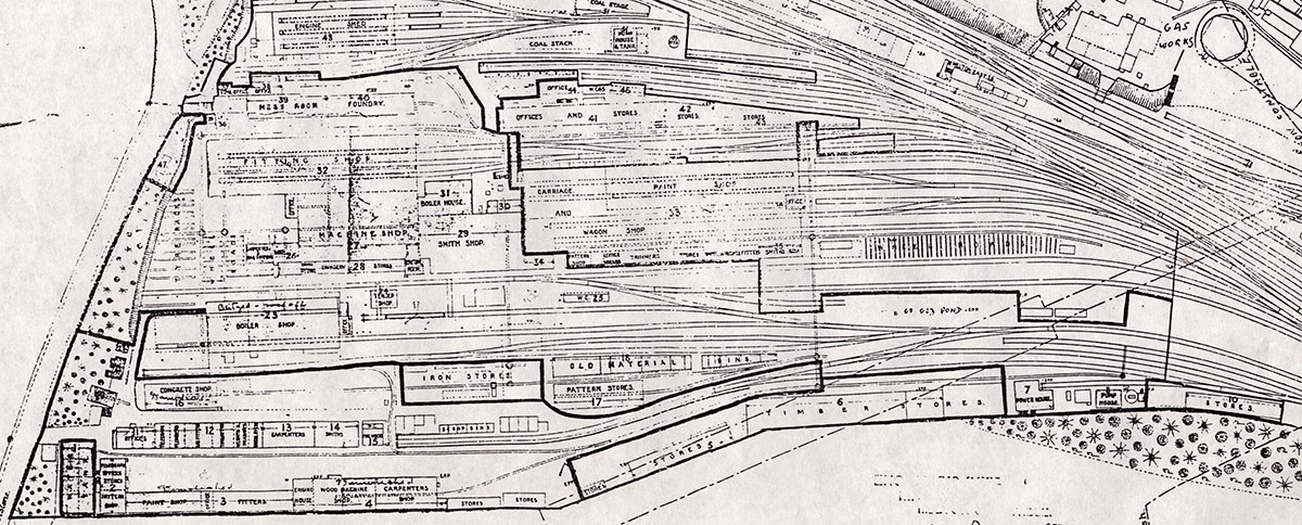 Southern yard area map 1913