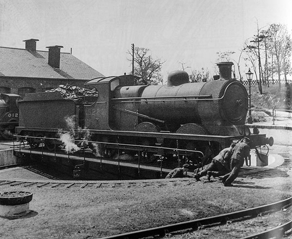 J11 0-6-0 on the turntable in 1938 