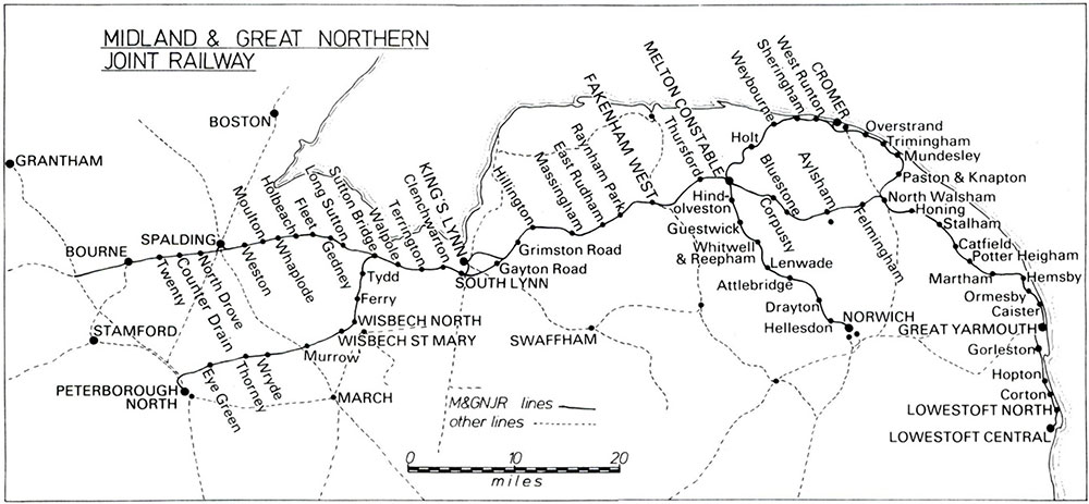 M&GN Route Map